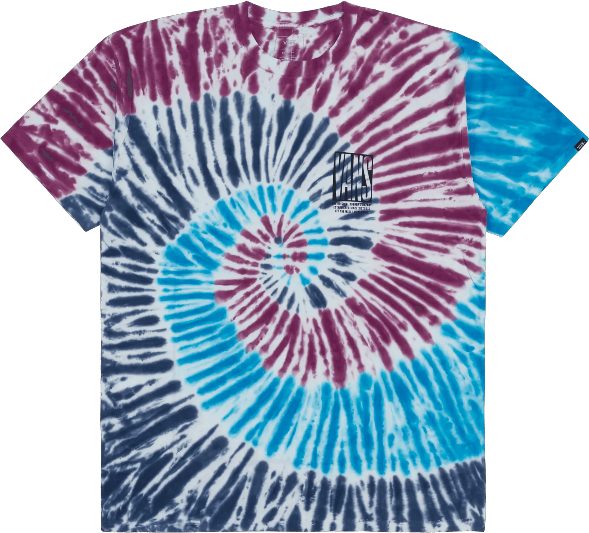  Vans Blocked In Tie Dye T Shirt Shortsleeve Tshirts For Short Sleeve Png Tie Dye Png