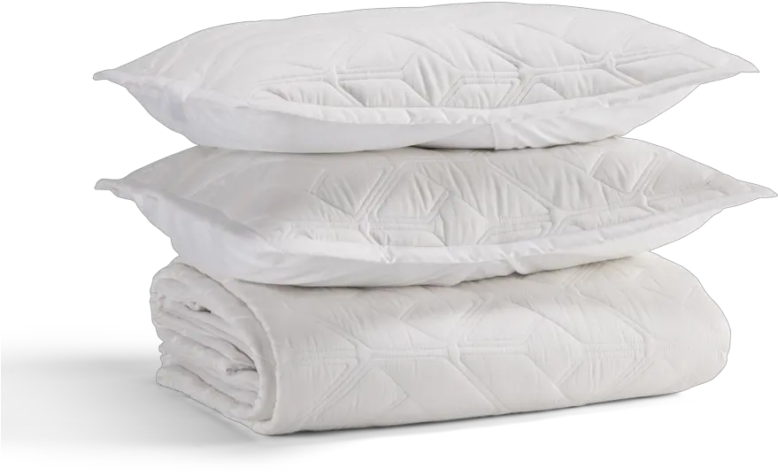  Icon Quilted Organic Cotton Comforter Set In White Solid Png Gm Icon