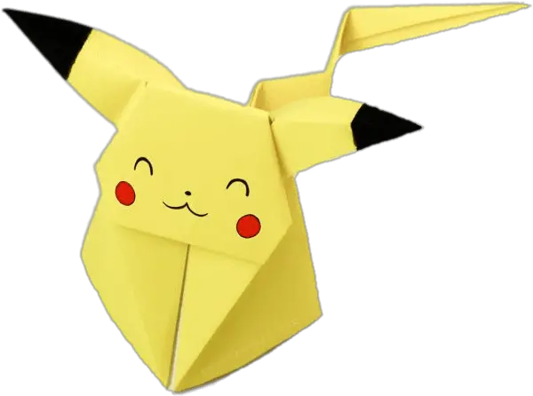  Origami Pikachu Transparent Png Origami Pikachu Png Transparent