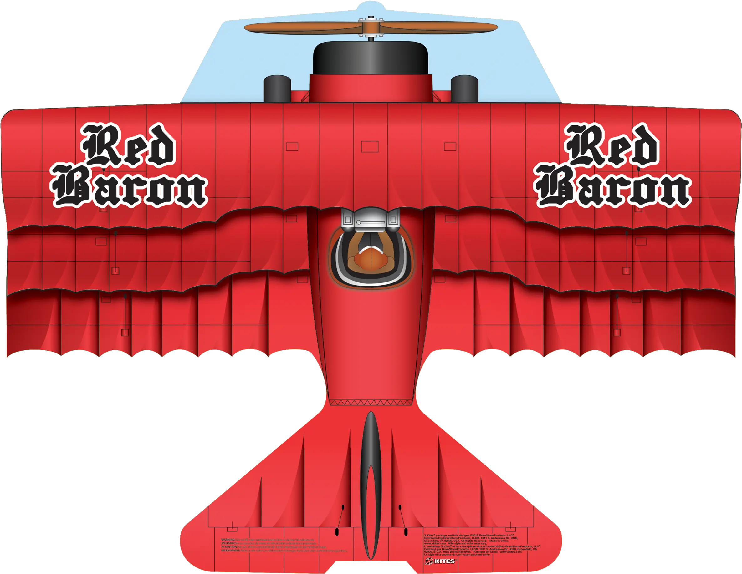  Brainstorm Red Baron Flying Aces 37 Poly Airplane Kite Walmartcom Aeronautical Engineering Png Mail Kite Icon