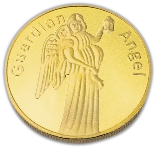  Guardian Angel Coin Guardian Angel Gold Coin Png Coin Transparent