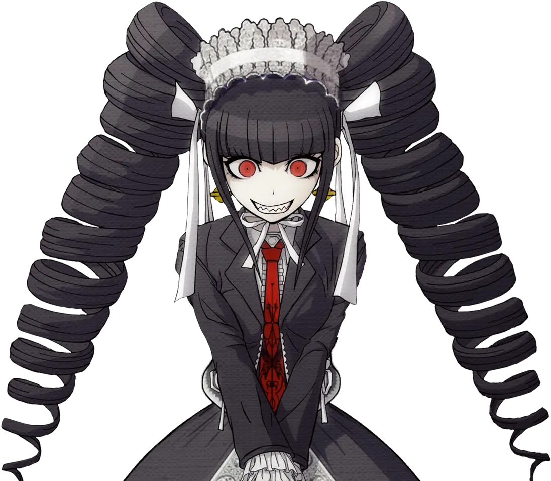  Celestia But She Has Sharp Teeth Danganronpa Sprite Celestia Ludenberg Png Sharp Teeth Png