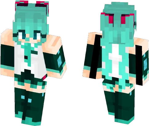  Download Vocaloid V4x Hatsune Miku Minecraft Skin For Free Toy Block Png Hatsune Miku Transparent Background