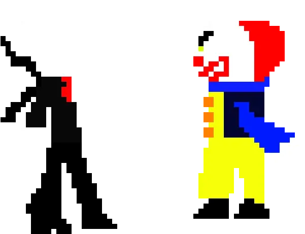  Pixel Art Gallery Pennywise And Slenderman Png Pennywise Lgbt Icon