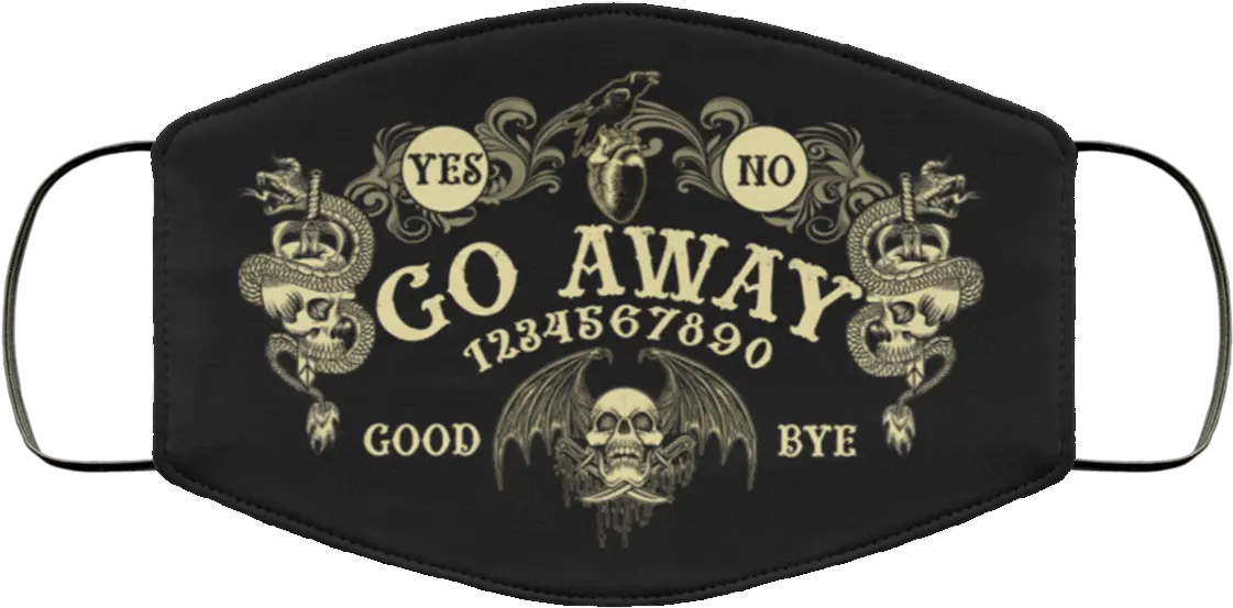  Ouija Board Go Away Quarantine 2020 Michael Myers Face Mask Png Ouija Board Png