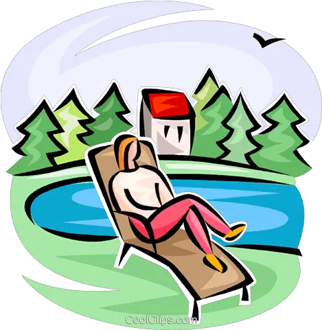  Lawn Chair Royalty Free Vector Clip Art Sunlounger Png Lawn Chair Png