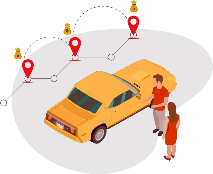  On Demand Ride Sharing App Development Cab Booking App Car Png Ride Sharing Icon