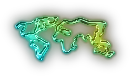  111488 Glowinggreenneoniconculturemapworld The Art Png Glowing Icon