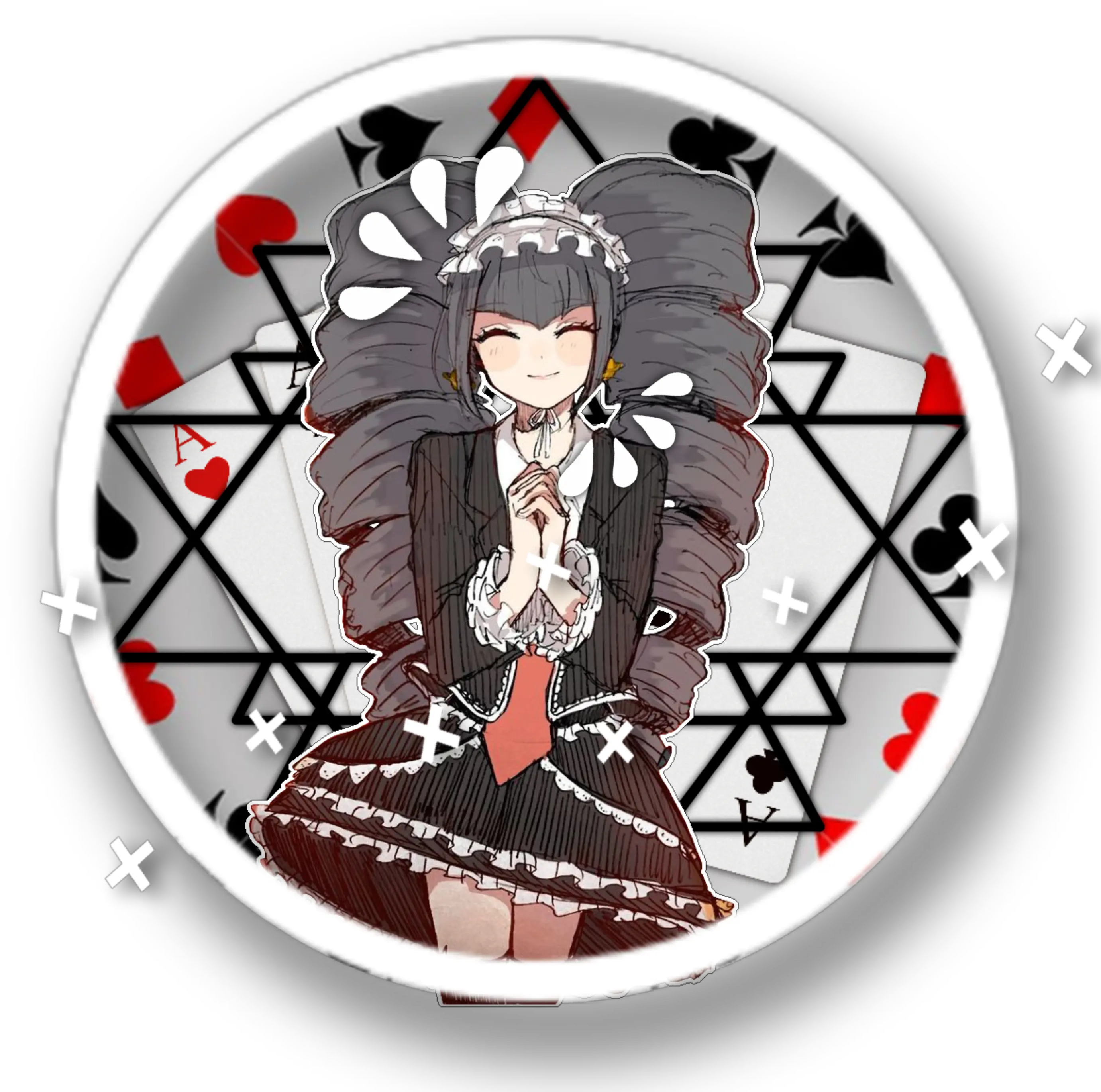  Danganronpa Sticker Celestia Ludenberg Kuromi Icons Png Celestia Ludenberg Icon