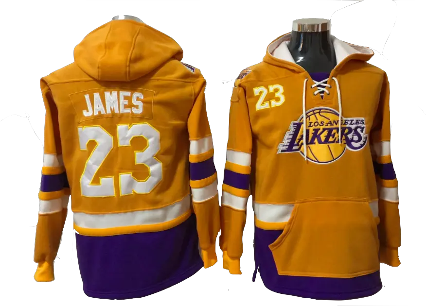  Los Angeles Lakers Lacer Lebron James Yellow Pullover Hoodie Mens Sweatshirts La Lakers Png Lebron James Transparent