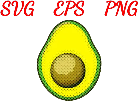  Vintage Avocado Drawing Dot Png Drawing Png