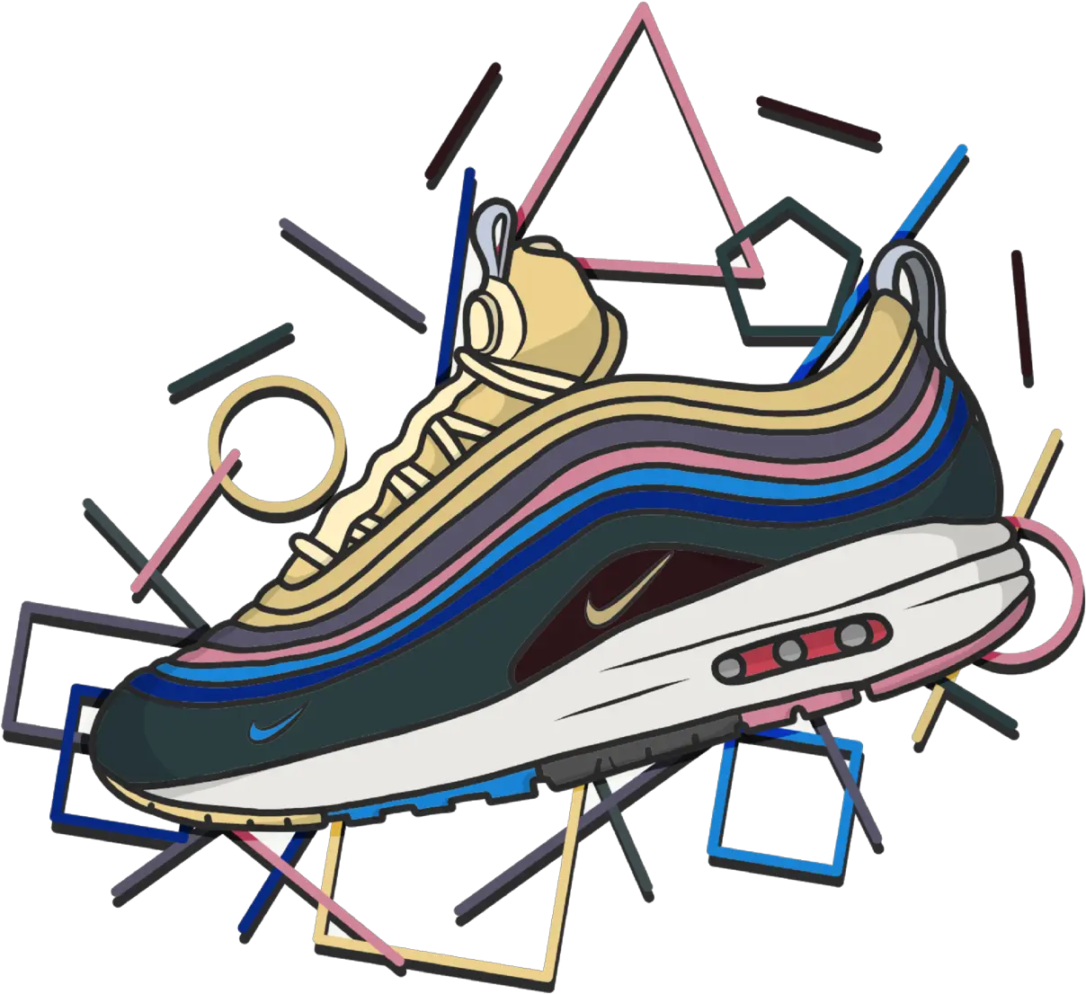  Hypebeast Designs Themes Templates Air Max 1 97 Sean Wotherspoon Art Png Hypebeast Logo