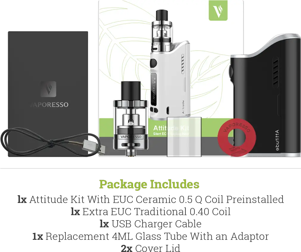  Attitudekitpackage 1png Kit Vape Usb Chargers Electronic Cigarette Juul Png