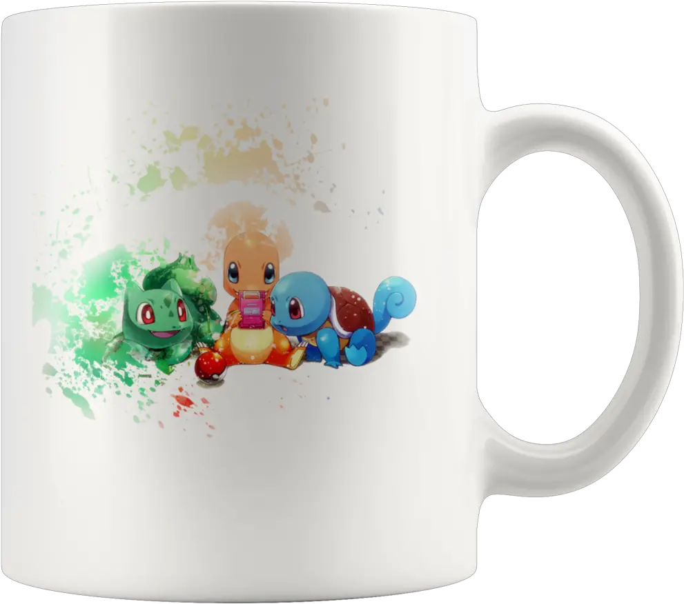  Pokemon Anime Squirtle Charmander And Bulbasaur Mug Imagenes Con Movimiento Para Celular Png Squirtle Transparent