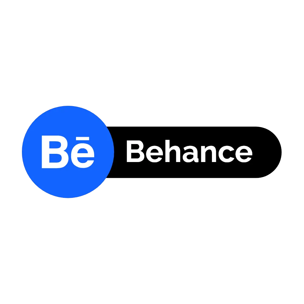  Behance Button Png Image Free Download Circle Behance Png