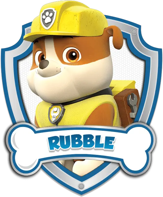  Download Rubble Paw Patrol Logo 5 By Carolyn Cap N Turbot Rubble From Paw Patrol Png Paw Patrol Logo Png