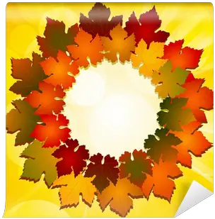  Autumn Leaf Border Wall Mural U2022 Pixers We Live To Change Cartoon Autumn Leaves Png Fall Leaves Border Png