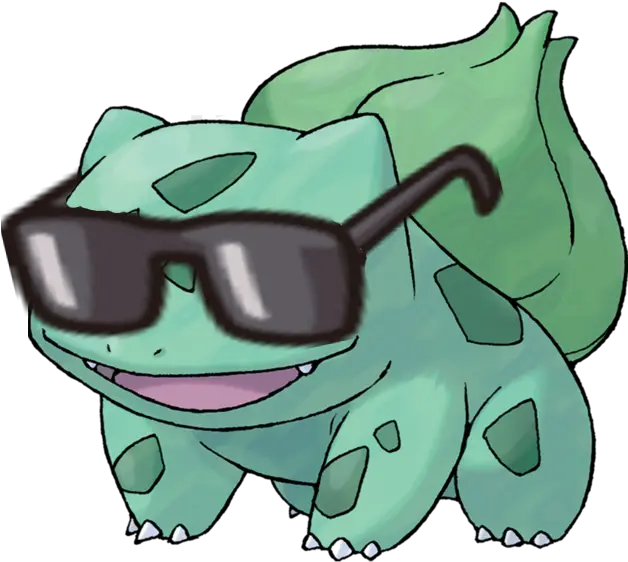  Pokémon Wearing Sunglasses Pokemon Bulbasaur Png Bulbasaur Transparent