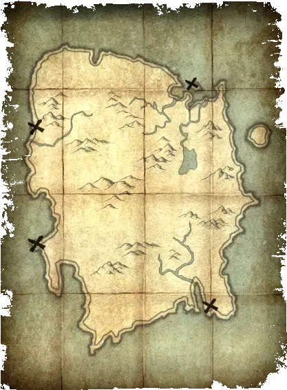  Deathbrand Deathbrand Treasure Map Png Skyrim Special Edition Icon