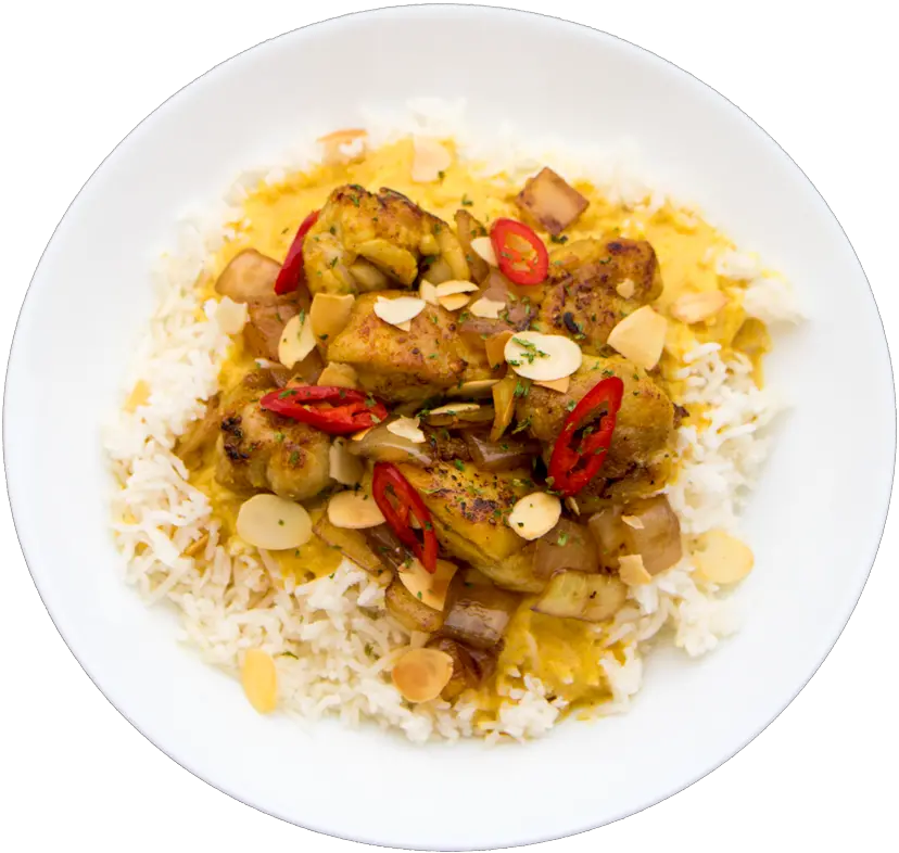  Chicken Curry With Coconut Rice Png