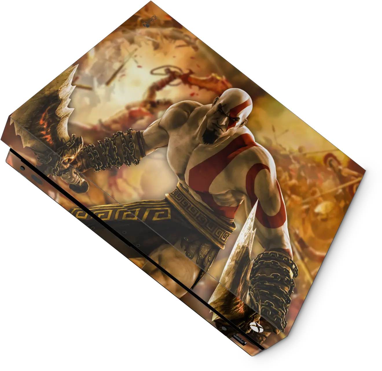  Details About God Of War Kratos Xbox One X Skin Custom Made Vinyl Sticker Decals Uk Harley Quinn Png God Of War Kratos Png