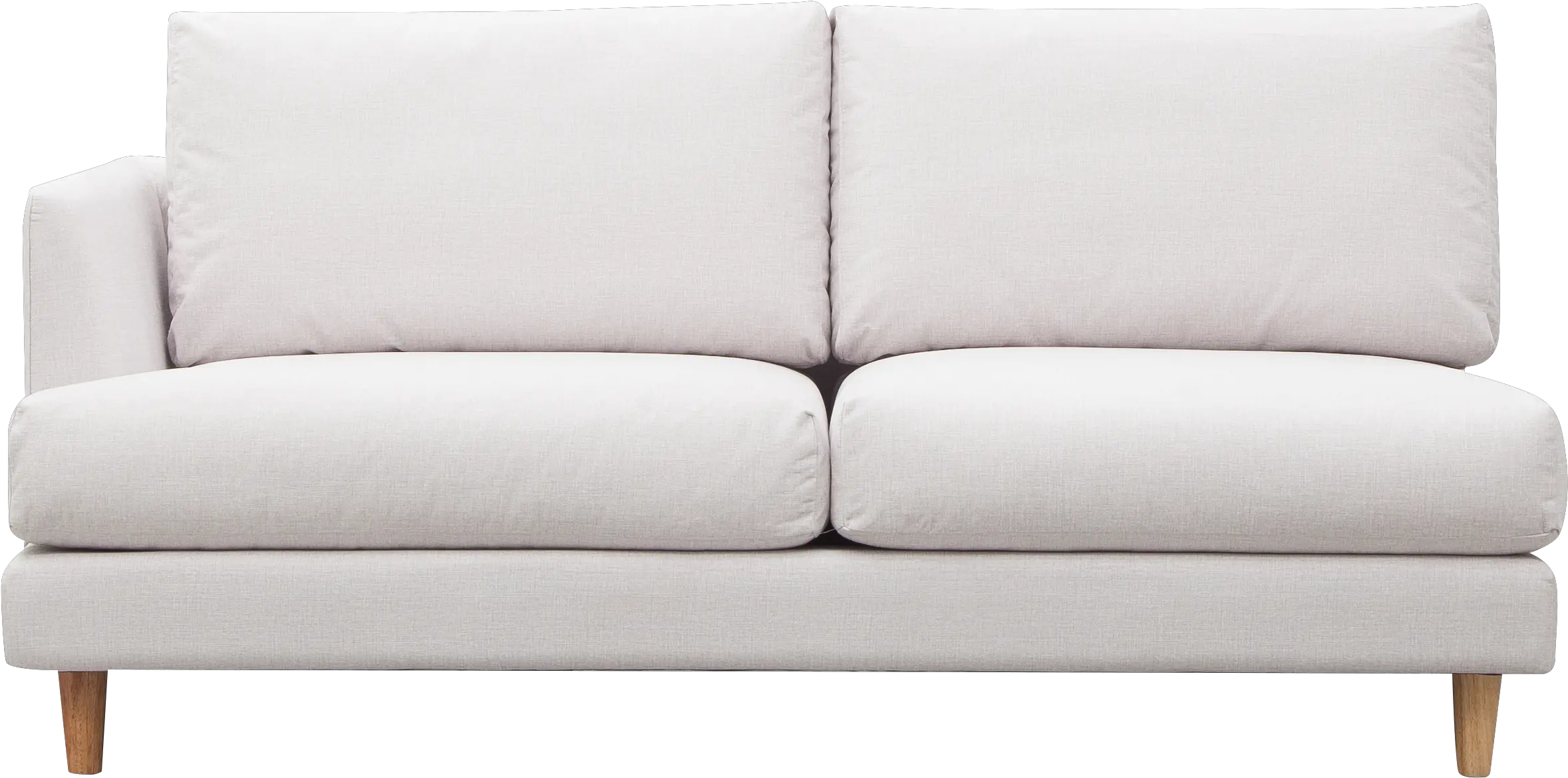  Sol 03 2 Seater One Arm With No Background Studio Couch Loveseat Png Arm Transparent Background