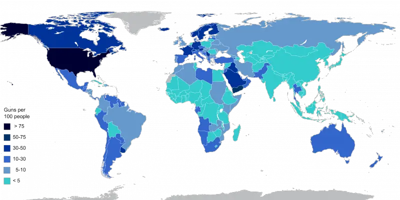  Small Arms Data Observatory Countries With Gun Rights Png Arms Transparent