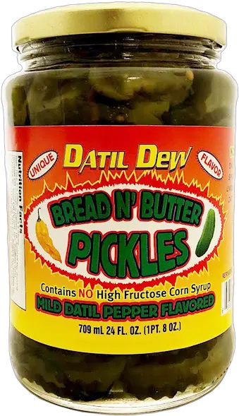  Datil Dew Bread Nu0027 Butter Pickles 24 Oz Pickling Png Pickle Transparent