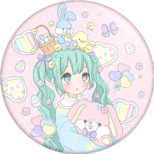  Manamoko Badges Phooey Shop Vocaloid Hatsune Miku Kawaii Pastel Hatsune Miku Png Rin Kagamine Icon