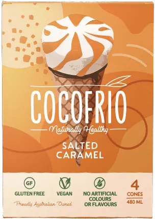  Frozen Dessert Cones Cocofrio Hazelnut Choc Delight Cones X 4 480ml Png Cone Health Logo