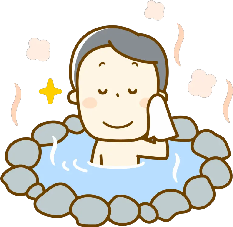  Line Art Head Finger Png Clipart Onsen Clipart Spring Png