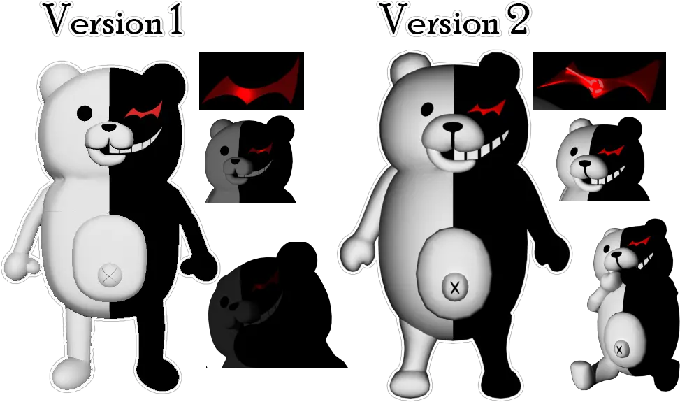  Download Remade My Old Monokuma 3d Model Danganronpa Monokuma 3d Model Png Monokuma Png