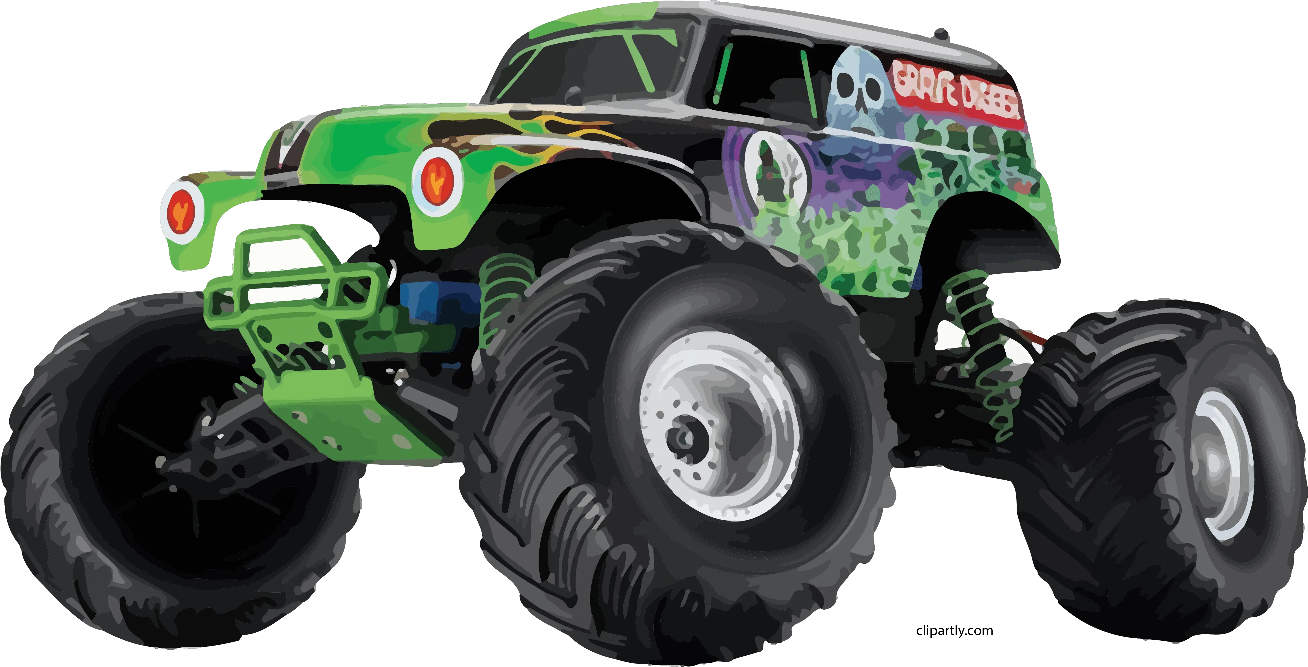  Grave Digger Monster Truck Clipart Png U2013 Clipartlycom Rc Grave Digger Traxxas Grave Png