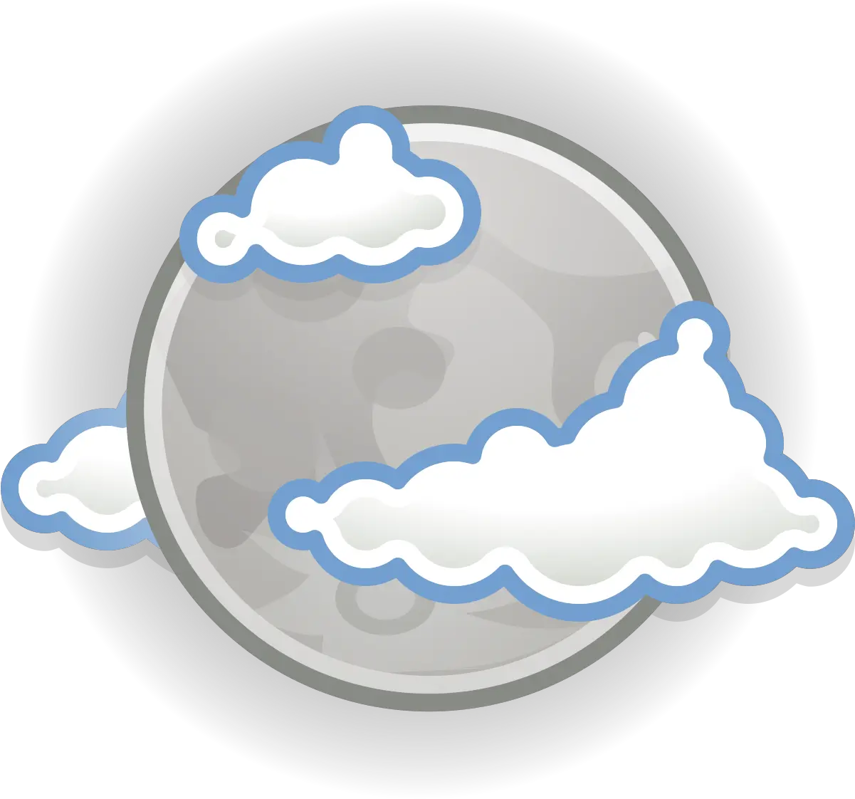  Gnome Scattered Clouds Weather Symbol Png Night Clouds Png