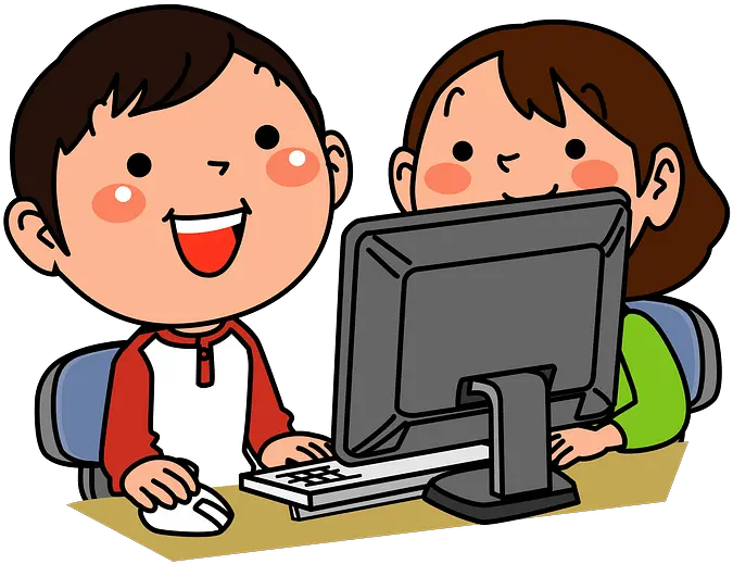  Children Computer Clipart Children Using Computer Clipart Png Children Clipart Png