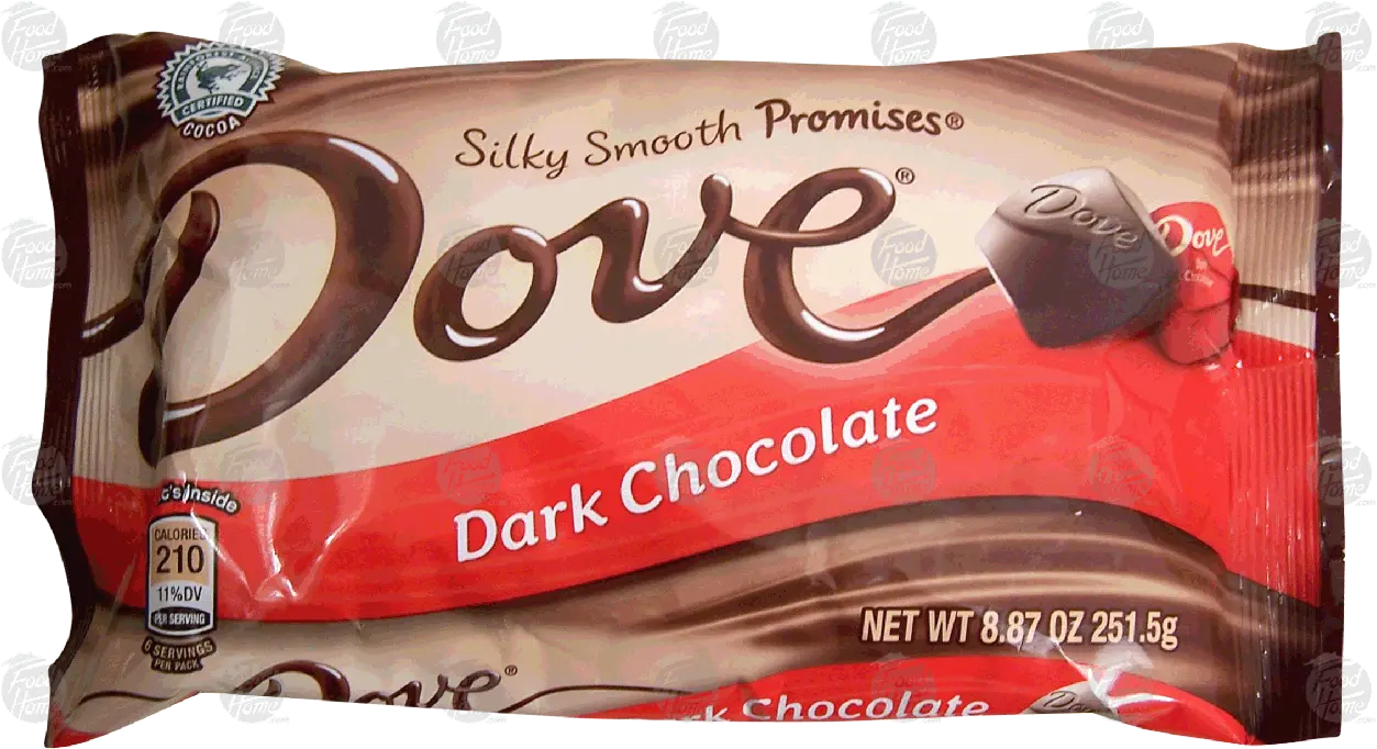  Dove Silky Smooth Promises Dark Chocolate Pieces 887oz Types Of Chocolate Png Dove Chocolate Logo