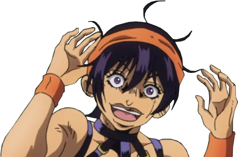  Narancia Is Happy Knowing A New Jojo Episode Came Out After Cartoon Png Jojo Face Png