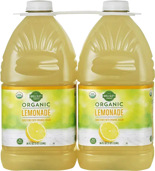  Wellsley Farms Organic Lemonade 2 Pk 96 Oz Plastic Bottle Png Lemonade Png