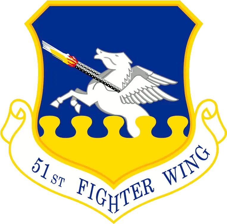  51st Fighter Wing 51st Fighter Wing Logo Png Shield With Wings Png