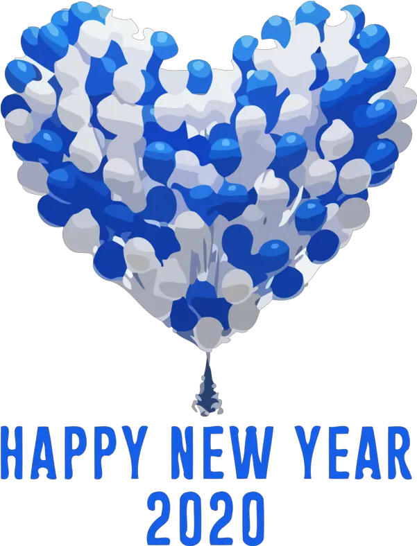  Download New Year Balloon Party Supply For Happy 2020 Cake Happy New Year 2020 Balloons Png Cake Png