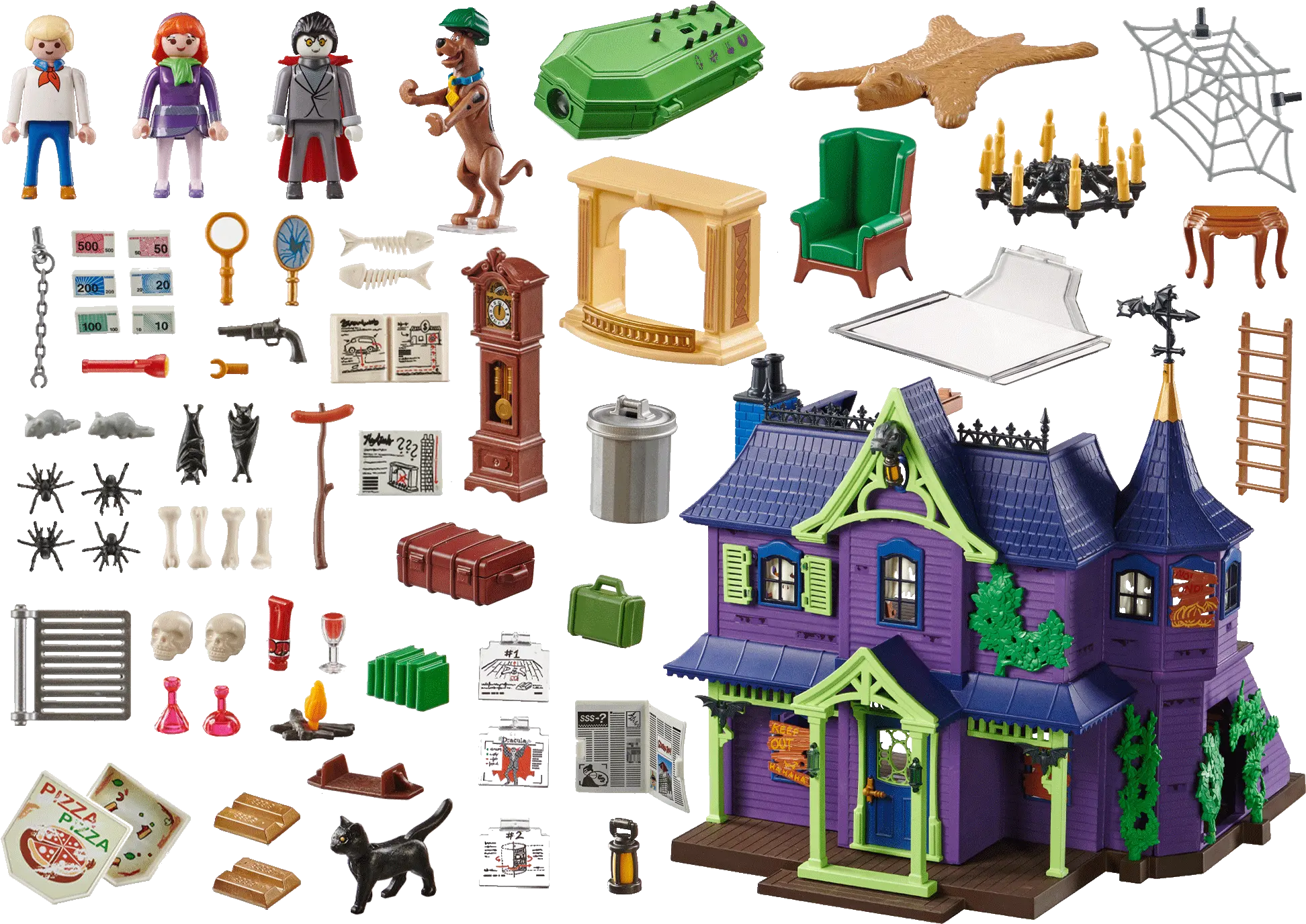  Scooby Doo Adventure In The Mystery Mansion 70361 Playmobil Scooby Doo Manoir Png Scooby Doo Transparent