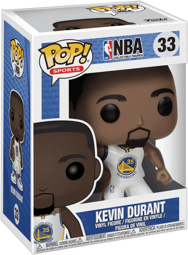  New Nba Kevin Durant Warriors Pop Vinyl Figure By Funko Kyrie Irving Funko Pop Png Kevin Durant Png Warriors