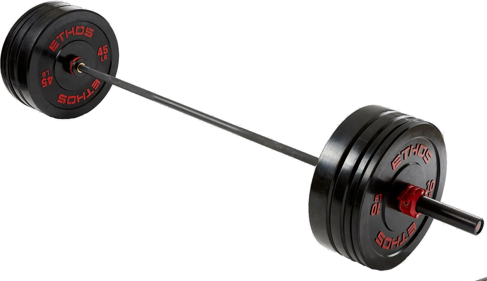  Barbell Png Image Ethos 205 Lb Olympic Rubber Bumper Plate Set Barbell Png