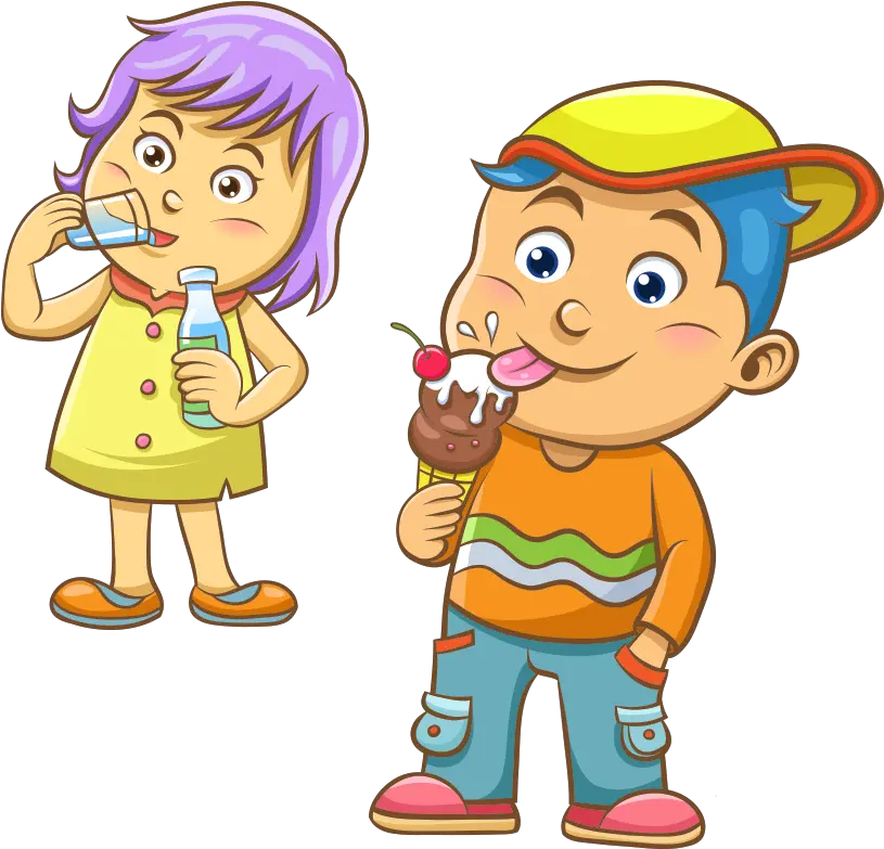  Find Hd Free Banana Split Clipart All American Kids Eating Png Child Transparent Background