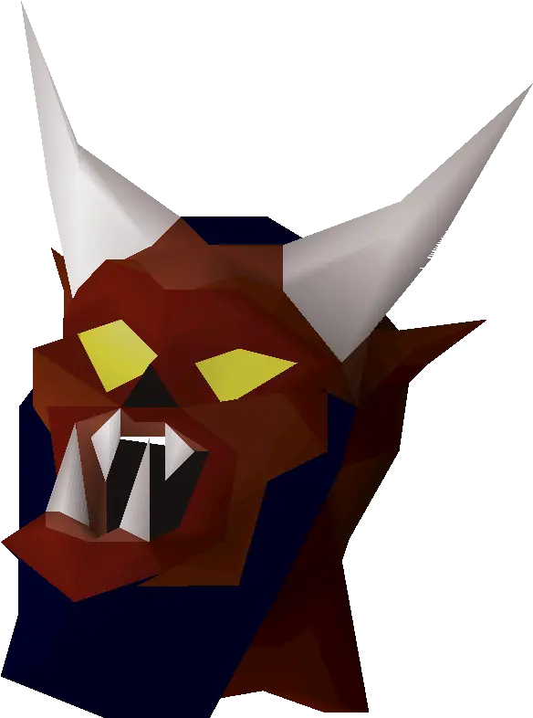  Demon Clipart Evil Mask Transparent Free Lesser Demon Mask Osrs Png Oni Mask Png