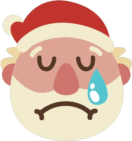  Crying Santa Claus Face Emoticon 61 Transparent Png U0026 Svg Crying Santa Png Tear Emoji Png