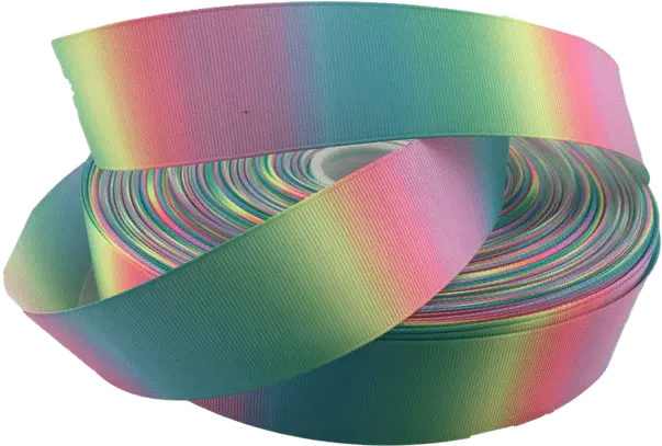  Tie Dye Pastel Ombre Grosgrain Ribbon 15 Rqc Supply Circle Png Pastel Rainbow Png