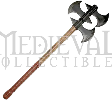  Medieval Double Headed Battle Axe Six Bladed Battle Axe Double Headed Battle Axe Png Battle Axe Png