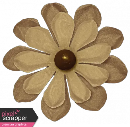  Turkey Time Elements Kit Brown Paper Flower 02 Graphic By Brown Old Flower Png Paper Flower Png