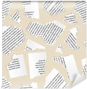  White Torn Paper Pieces Of Text Document Seamless Pattern Wall Mural U2022 Pixers We Live To Change Song Of The Forest Png Torn Page Png